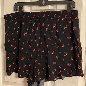 Forever 21 plus size Cherry Print shorts